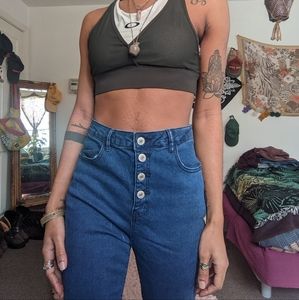 highwasted jean flares